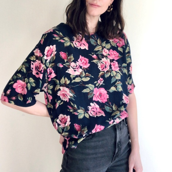 Vintage flower blossom blouse - Picture 9 of 15